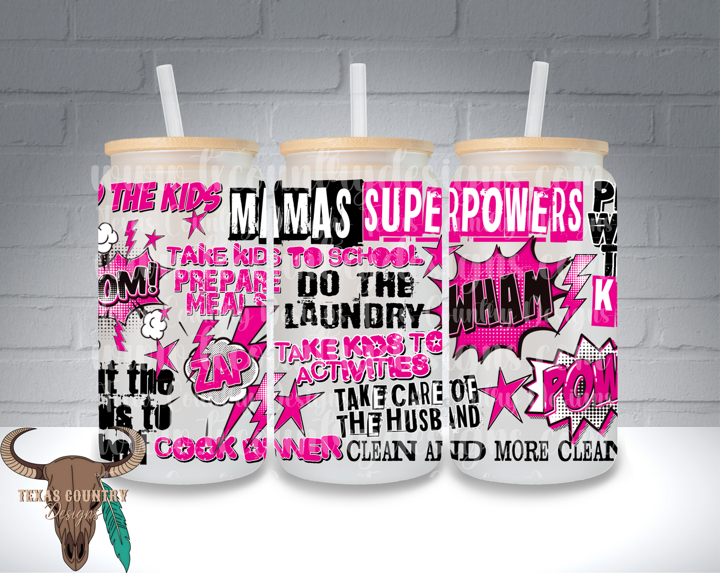 Mamas Superpowers 16OZ Tumbler