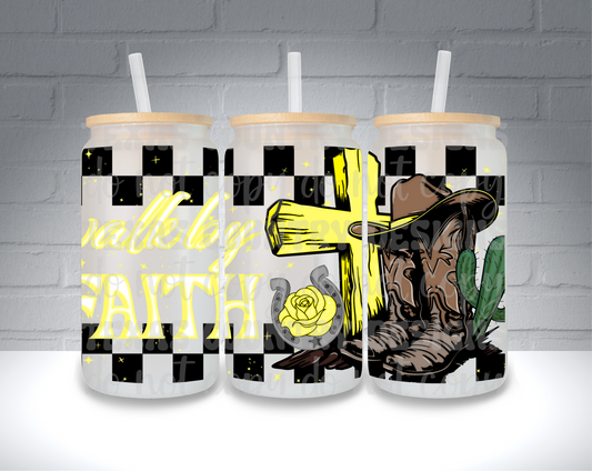 Walk By Faith 16OZ Yellow
