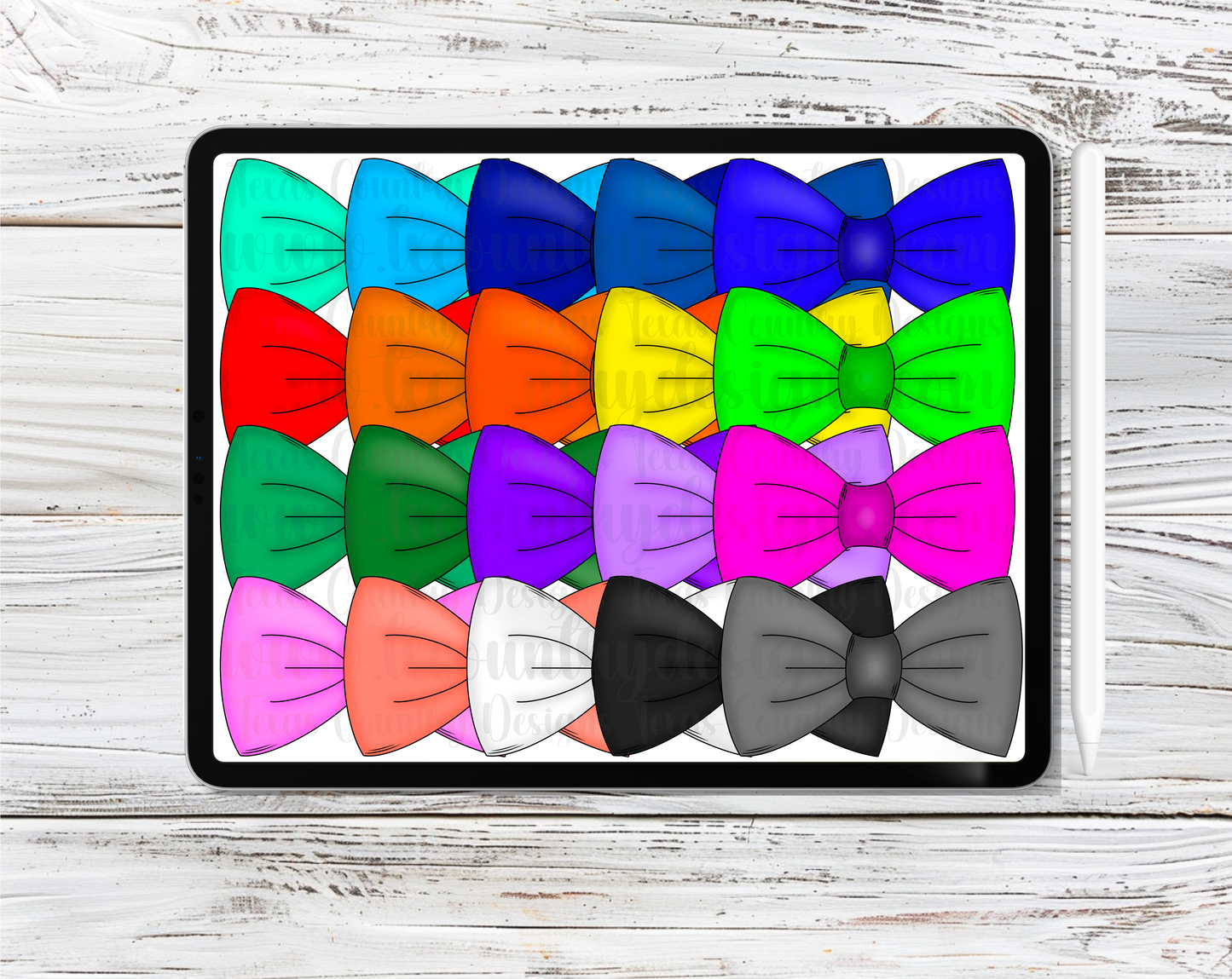 Bow Ties Clipart Set