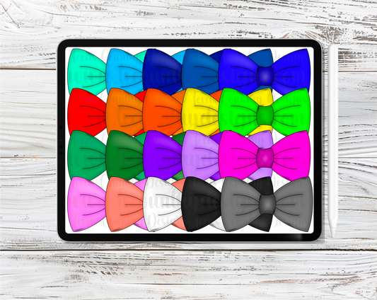 Bow Ties Clipart Set