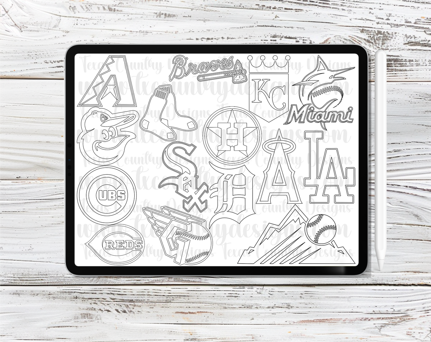 Baseball Logos Procreate Stamps