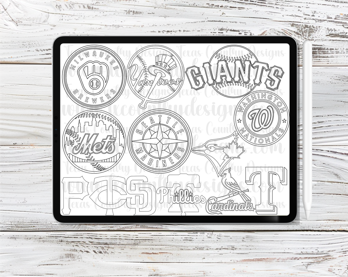Baseball Logos Procreate Stamps