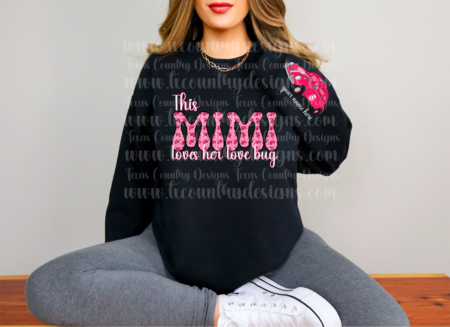 This Mimi Loves Her Love Bug(s) - Pink