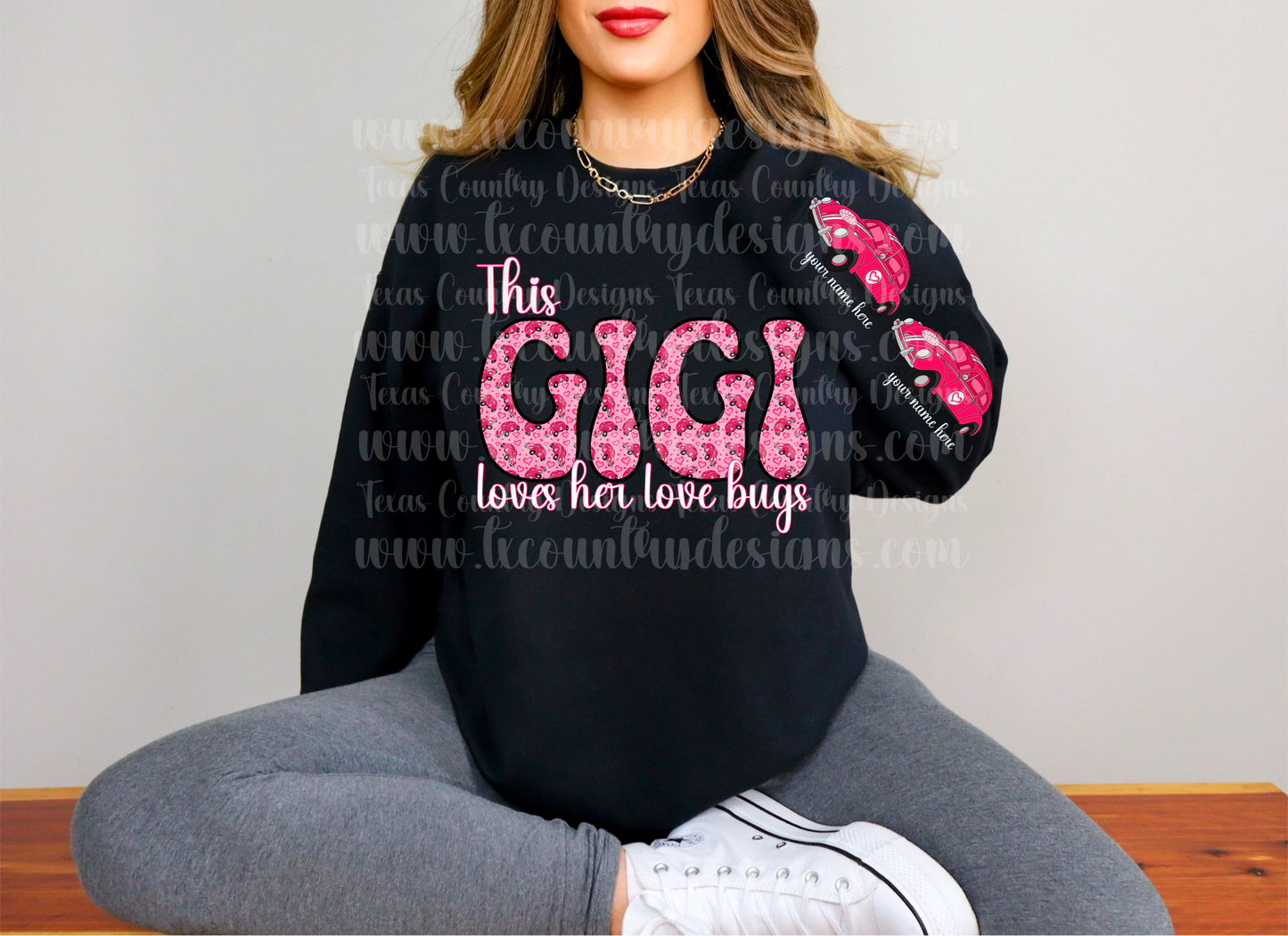 This Gigi Loves Her Love Bug(s) - Pink