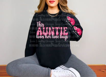 This Auntie Loves Her Love Bug(s) - Pink