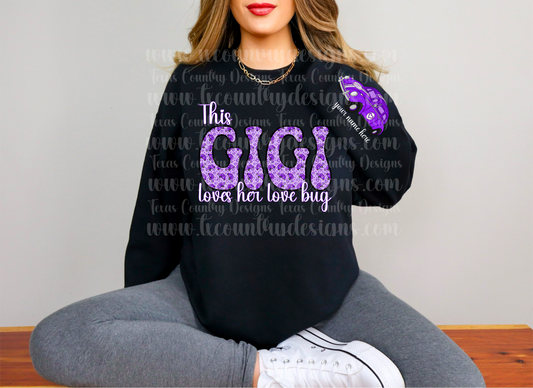 This Gigi Loves Her Love Bug(s) - Purple