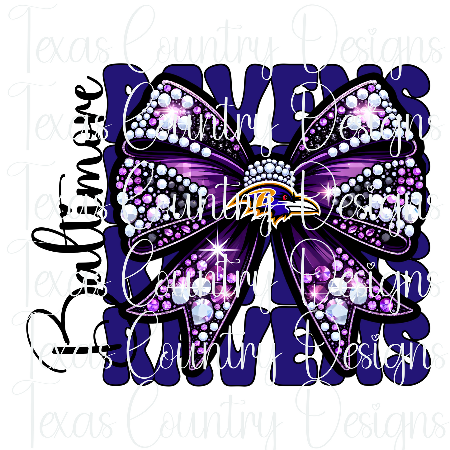 BR Rhinestone Bow