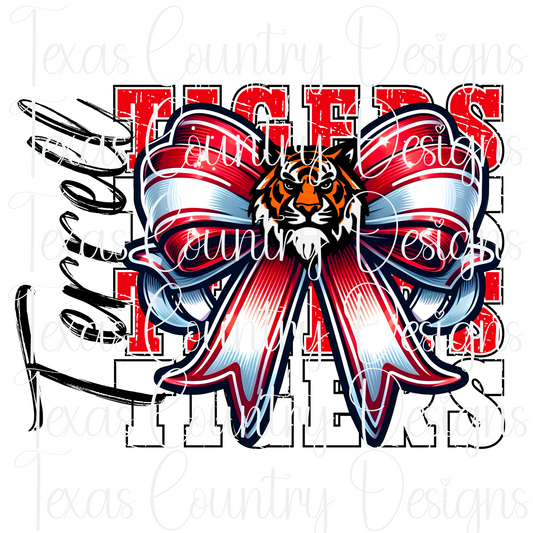 Terrell Tigers Logo Bow