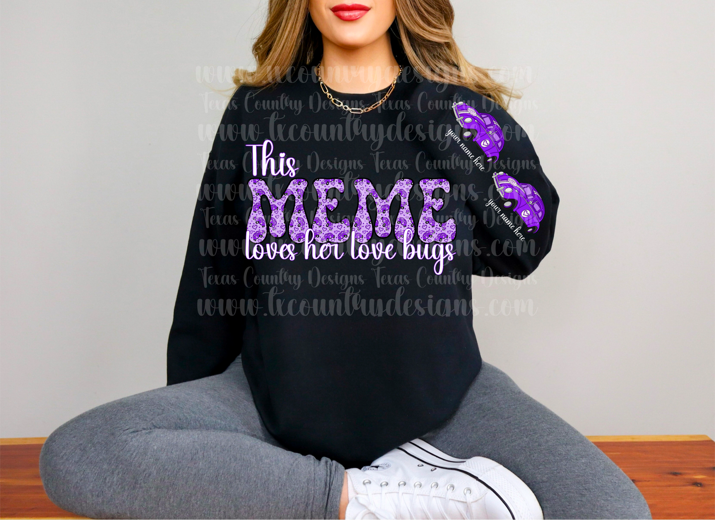 This Meme Loves Her Love Bug(s) - Purple