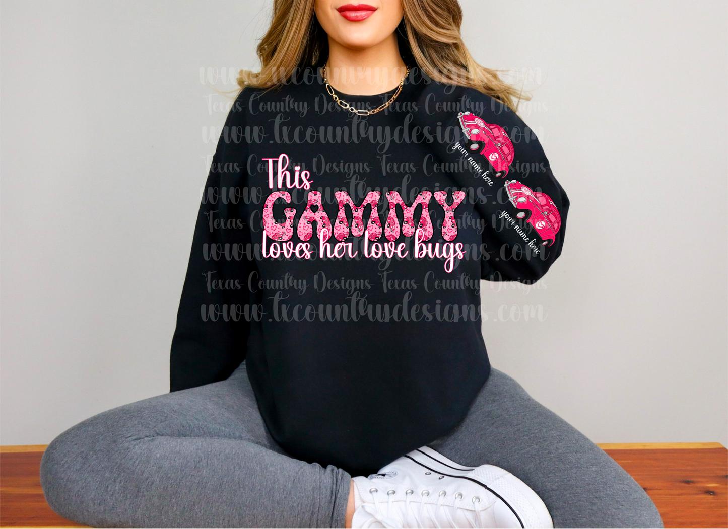 This Gammy Loves Her Love Bug(s) - Pink