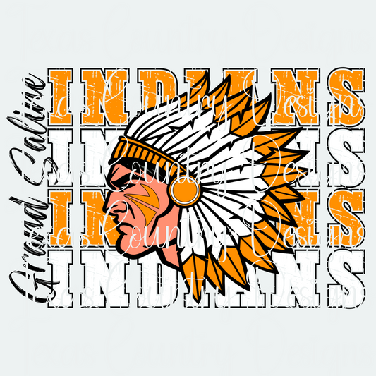 Grand Saline Indians Logo