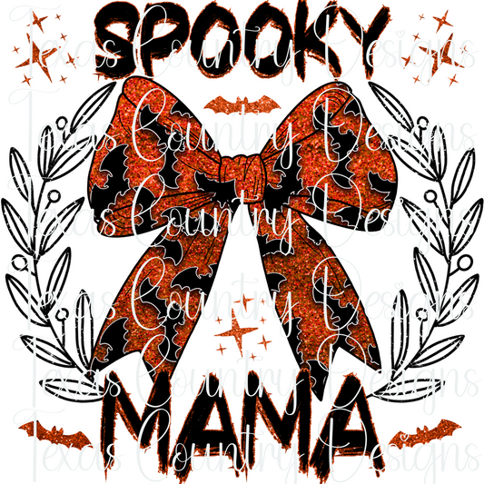 Spooky Mama/Mini Orange Glitter