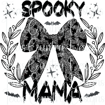 Spooky Mama/Mini Silver Glitter