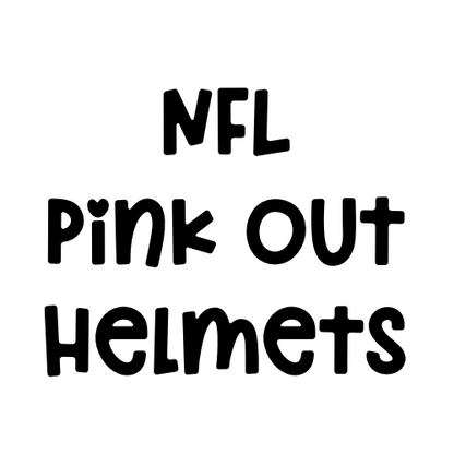 Pro Football Pink Out Helmets