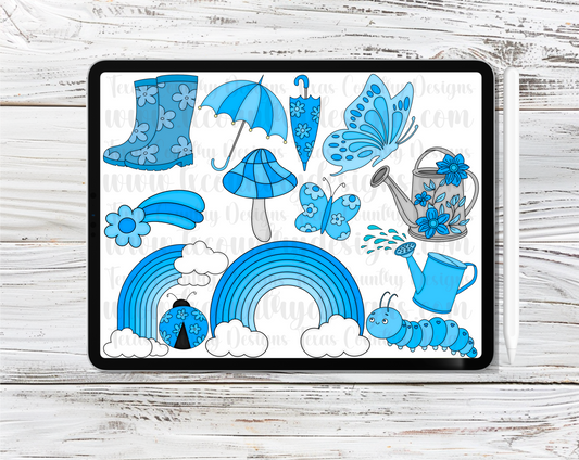 Spring Vibes Blue