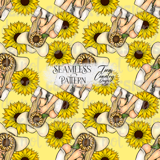 She Belongs Among The Wildflowers Blonde Seamless