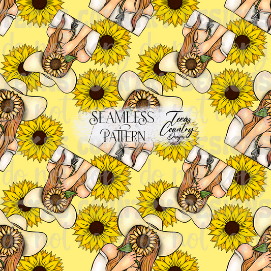 She Belongs Among The Wildflowers Dirty Blonde Seamless