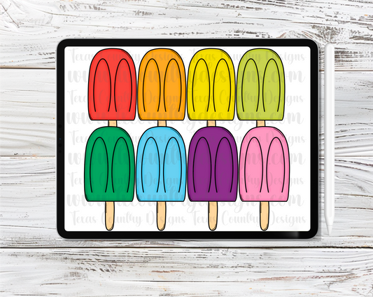 Popsicles Clipart Set