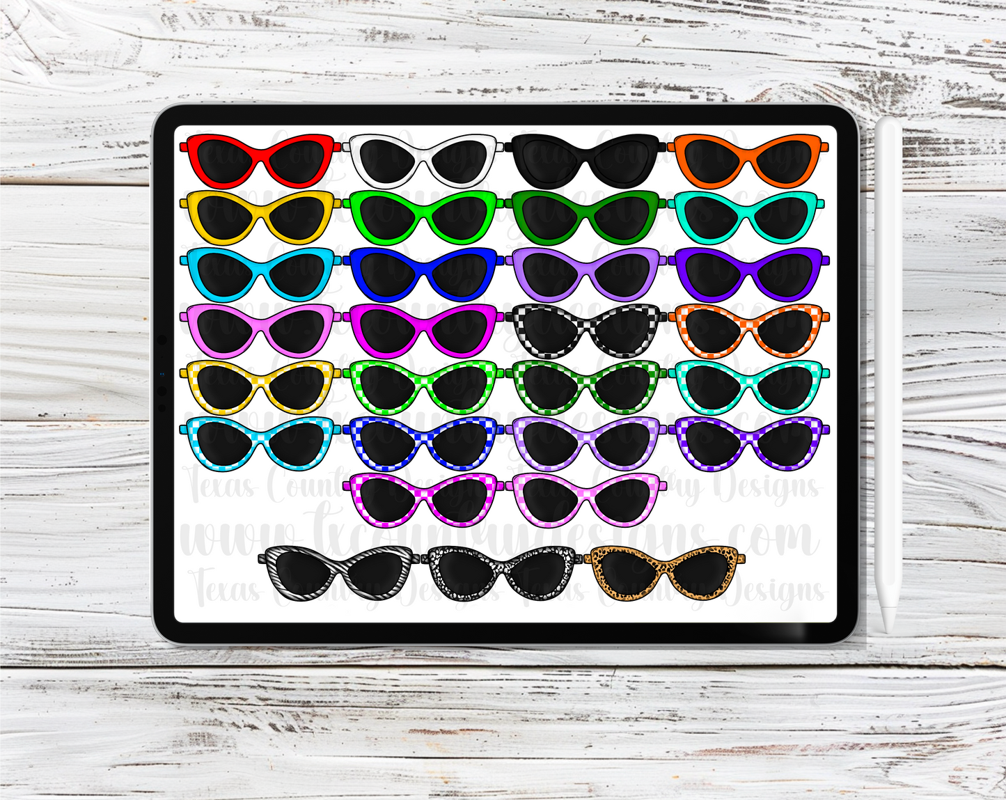 Sunglasses Clipart Set