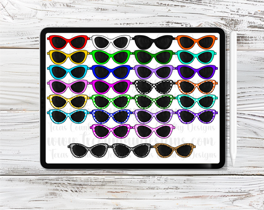Sunglasses Clipart Set