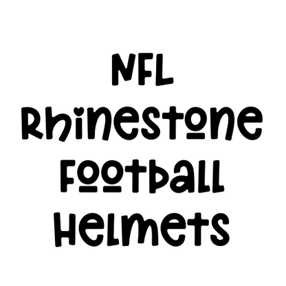 Pro Football Rhinestone Helmets