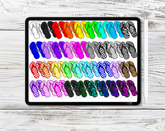 Flip Flop’s Clipart Set