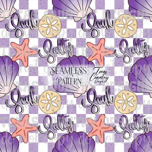 Salty Soul Purple Tones Seamless