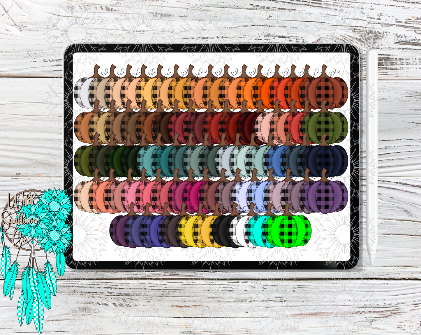 Pumpkins Partial Plaid