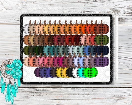 Pumpkins Partial Plaid