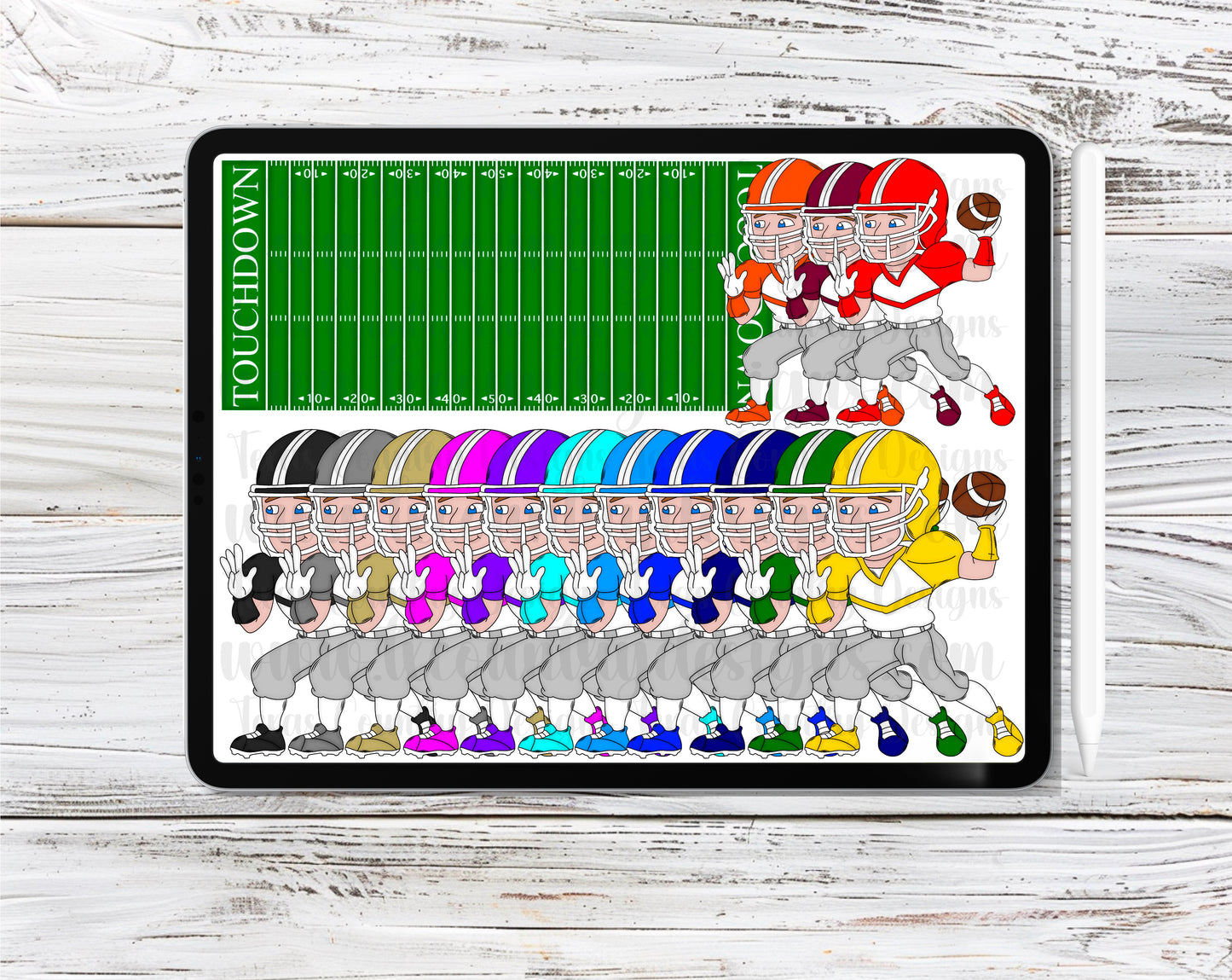 Football Clipart Set