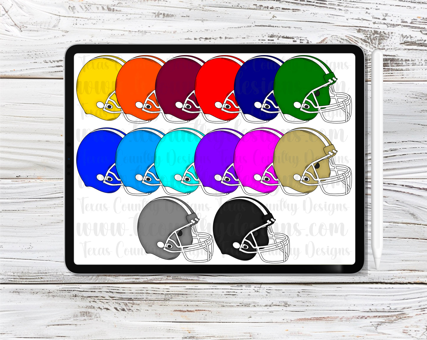 Football Clipart Set