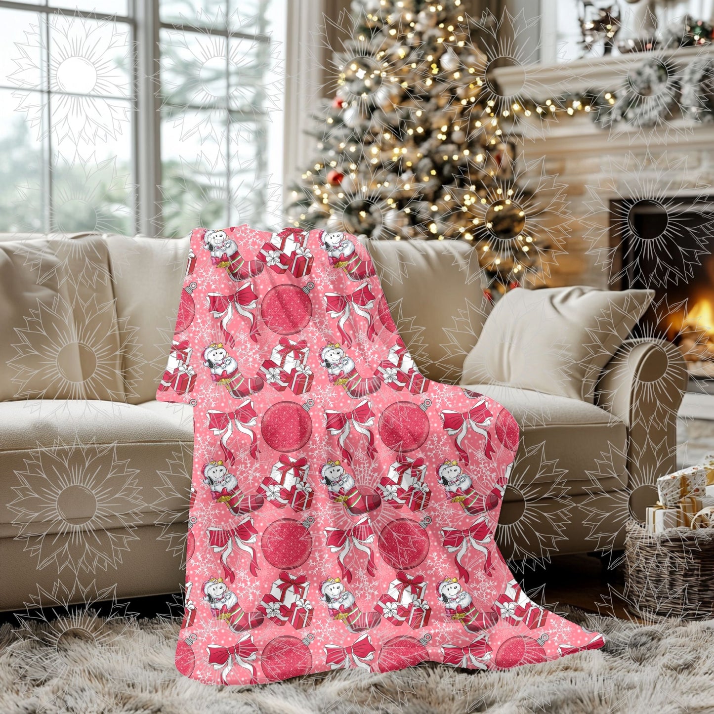 Christmas Coquette CB Dog Seamless