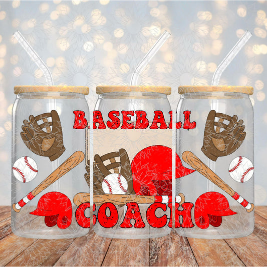 Baseball Coach Grunge 16OZ