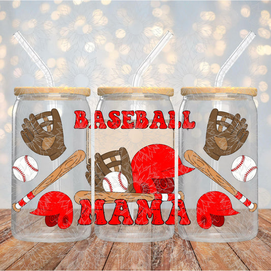 Baseball Mama Grunge 16OZ
