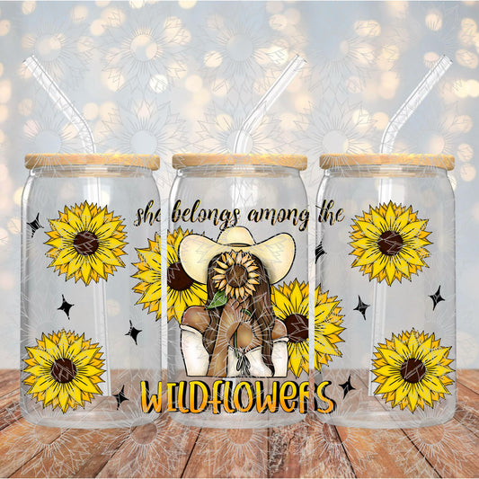 She Belongs Among The Wildflowers Light Brown 16OZ