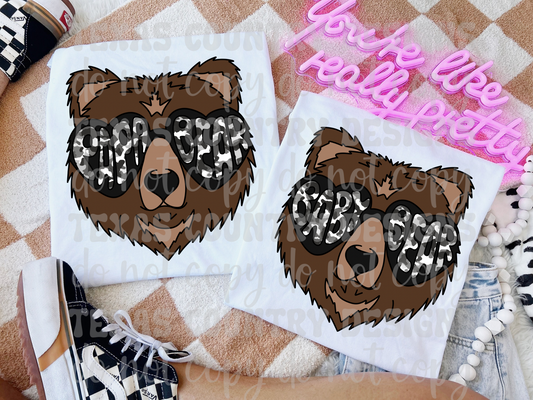 Papa/Baby Bear Gray Camo