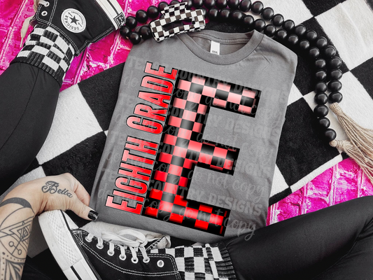 Eighth Grade Red Checkered