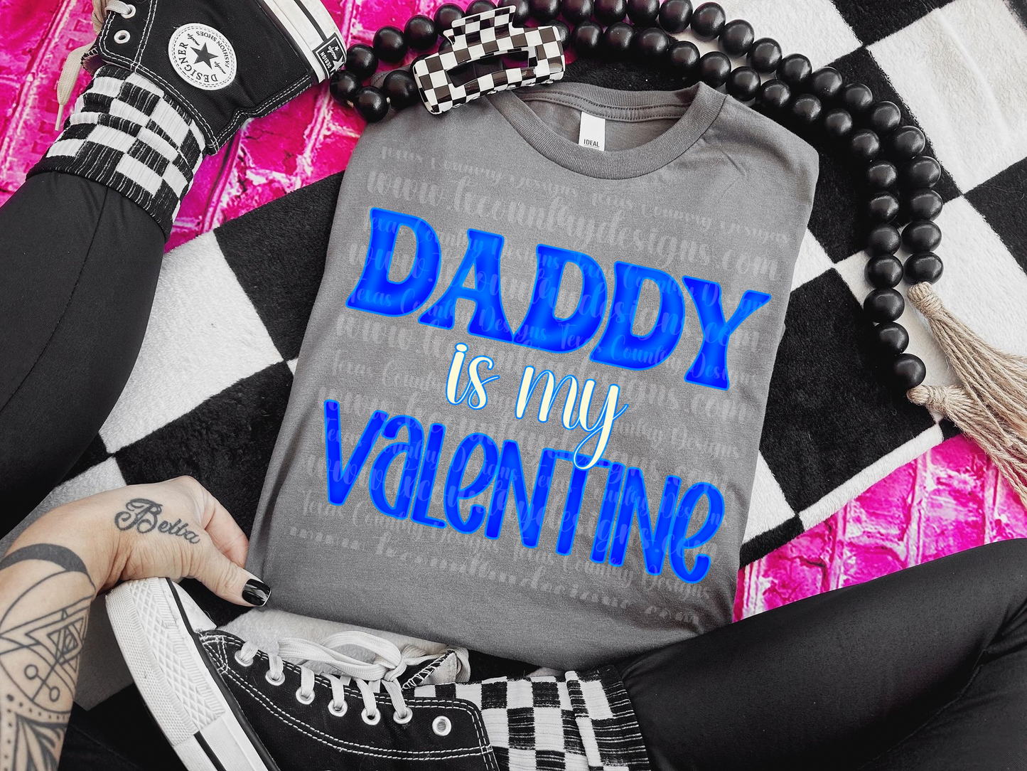 Daddy is my Valentine - Blue