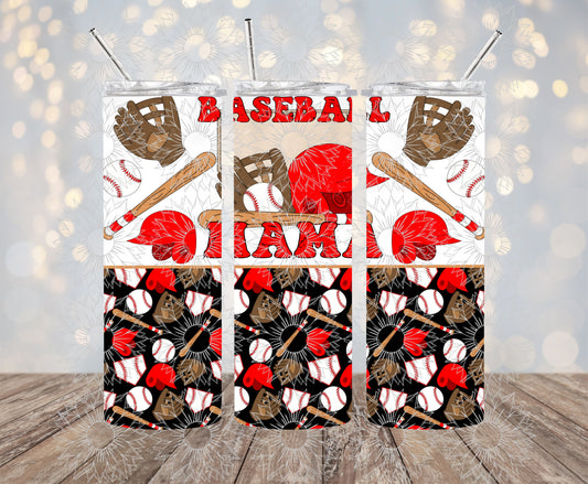 Baseball Mama Grunge 20OZ