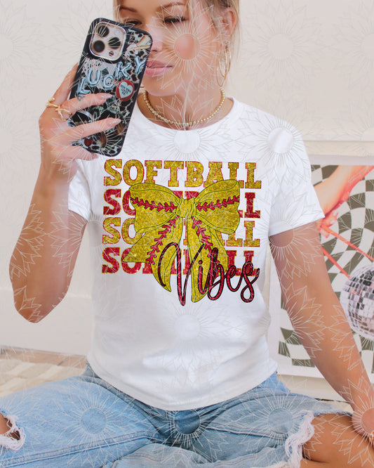 Softball Vibes Full Glitter