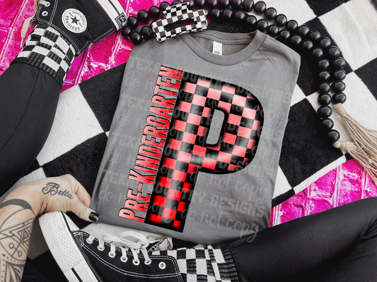 Pre-Kindergarten Red Checkered