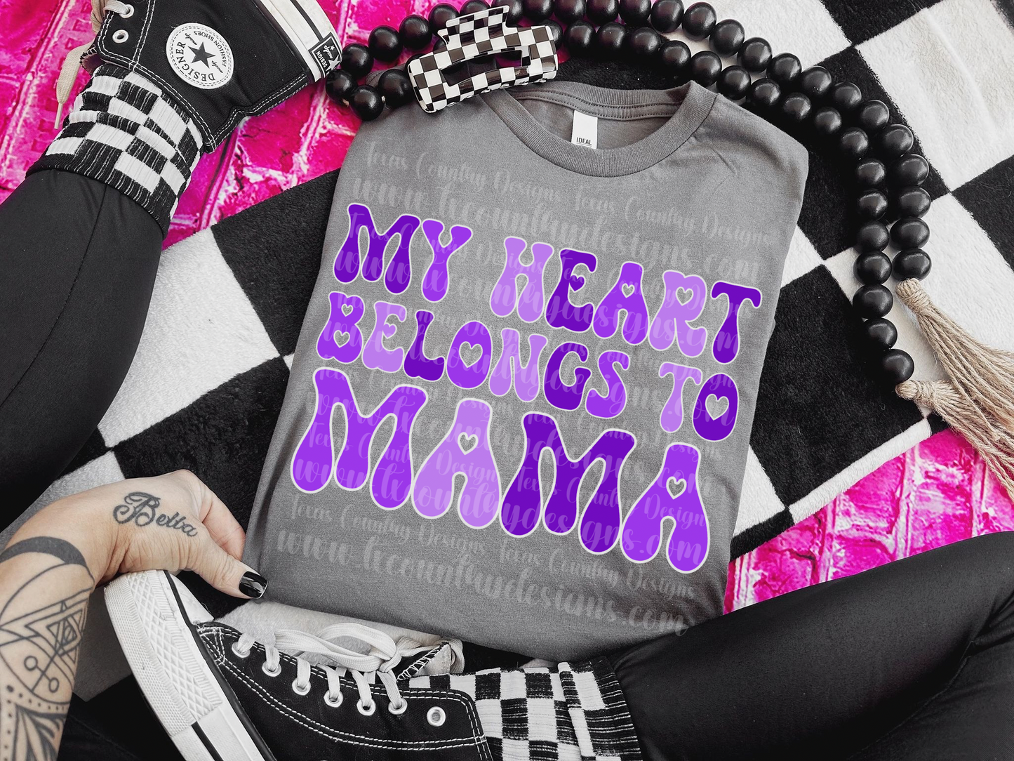 My Heart Belongs to Mama - Purple