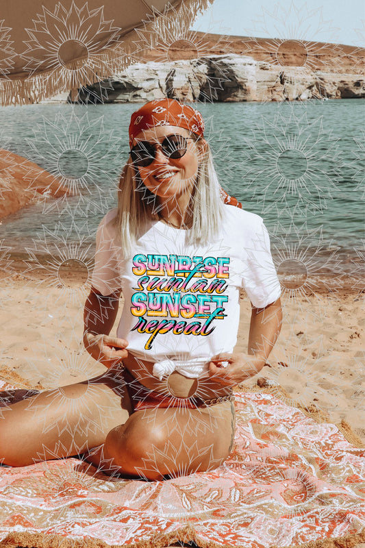 Sunrise. Suntan. Sunset. Repeat.