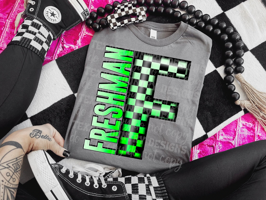 Freshman Green Checkered