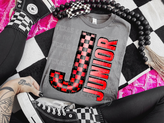 Junior Red Checkered