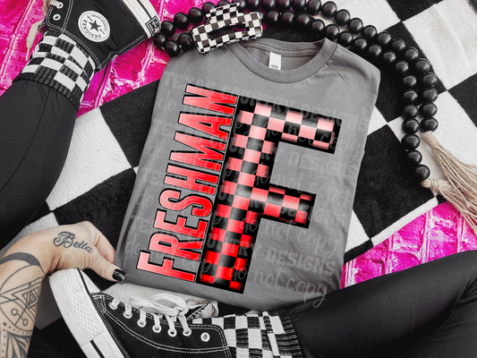 Freshman Red Checkered