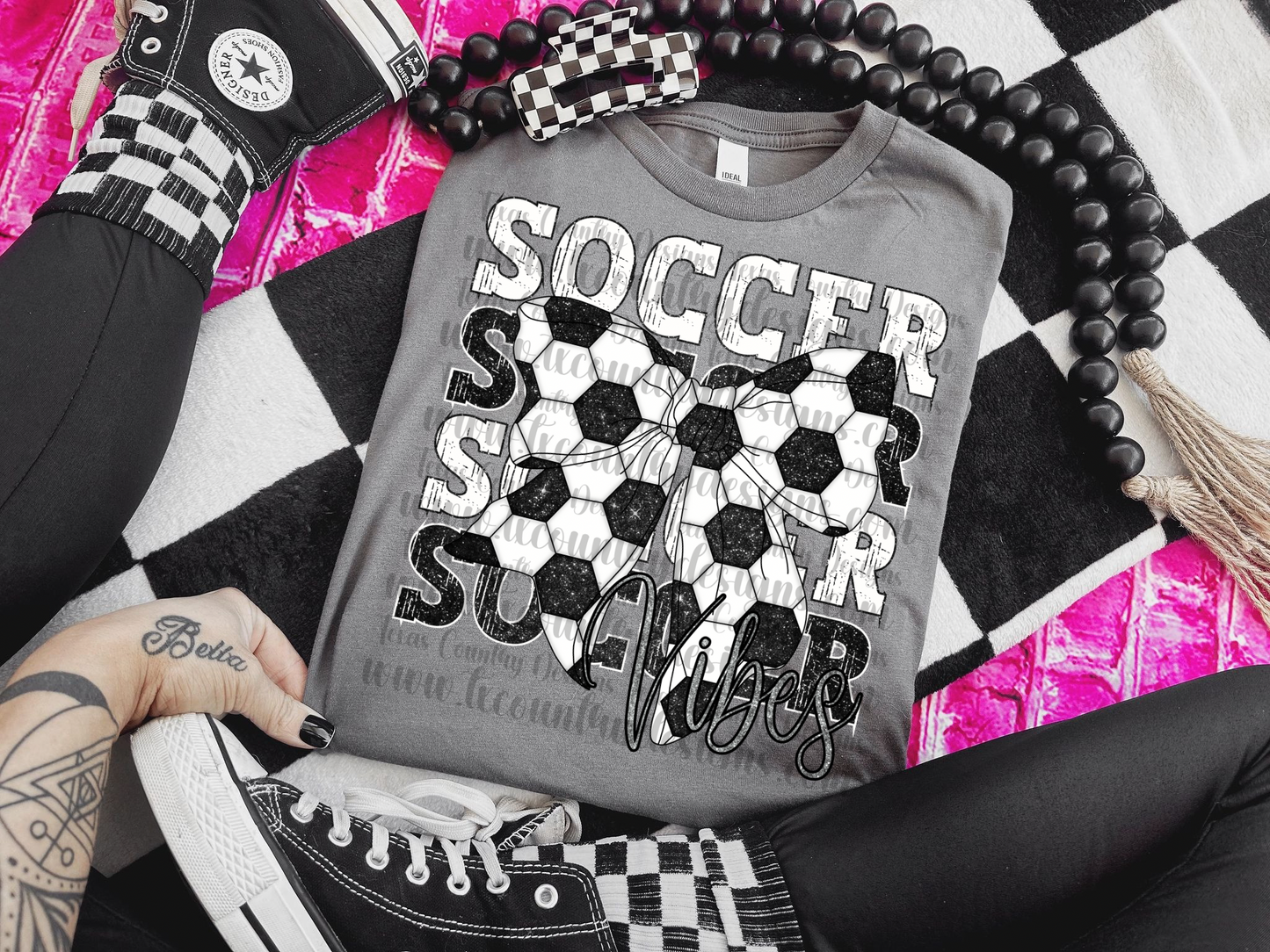 Soccer Vibes Partial Glitter