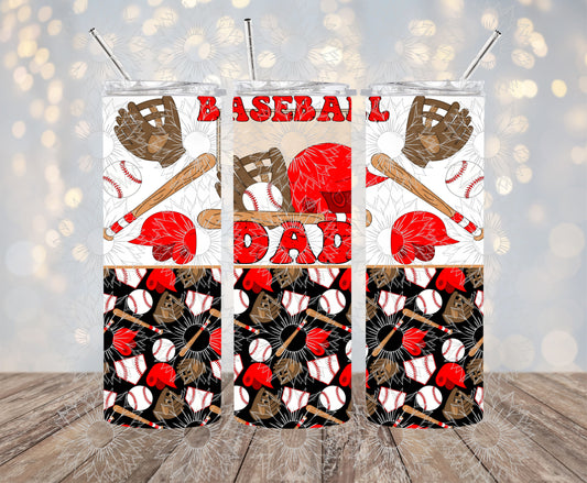 Baseball Dad Grunge 20OZ