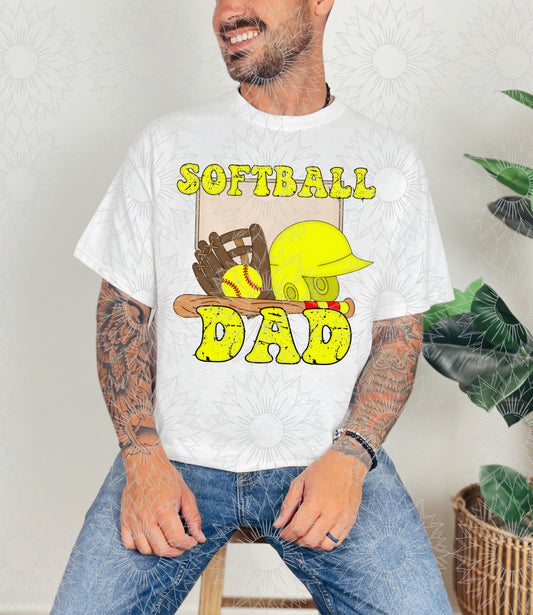 Softball Dad Grunge