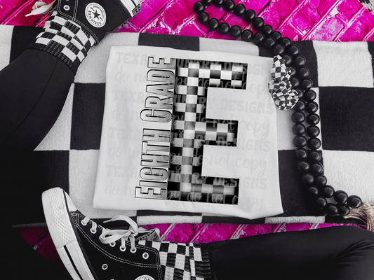 Eighth Grade Gray Checkered